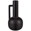 B&M Black Ceramic Vase -Household Items Shop 387589 black ceramic vase