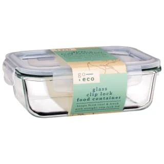 B&M Large Eco Glass Clip Lock Food Container 3 B&M Large Eco Glass Clip Lock Food Container