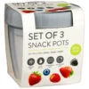 B&M Set Of 3 Snack Pots 3pk 2 B&M Set Of 3 Snack Pots 3pk -Household Items Shop 388508 set of 3 snackpots