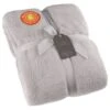 B&M Cosy At Home Silver Teddy Throw 1 B&M Cosy At Home Silver Teddy Throw -Household Items Shop 388657 teddy throw silver