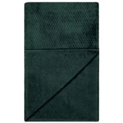 B&M Waffle Throw - Dark Green -Household Items Shop 388773 waffle throw dark green