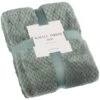 B&M Waffle Throw - Sage 2 B&M Waffle Throw - Sage -Household Items Shop 388813 waffle throw sage 4