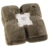 B&M Aspen Faux Fur Throw - Sage -Household Items Shop 388819 aspen faux fur throw sage 4
