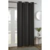 B&M Kent Woven Eyelet Blackout Panel 54 X 86" - Charcoal -Household Items Shop 388869 kent blackout woven panel charcoal