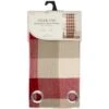B&M Highland Woven Check Panel 54 X 86" - Red -Household Items Shop 388872 highland red check panel