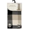 B&M Highland Woven Check Panel 54 X 86" - Mono -Household Items Shop 388873 highland mono check woven panel