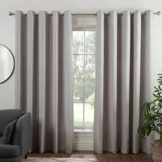 B&M Colorado Hopsack Fully Lined Silver Eyelet Curtains 90 X 90" 3 B&M Colorado Hopsack Fully Lined Silver Eyelet Curtains 90 X 90"