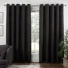 B&M Colorado Hopsack Fully Lined Black Eyelet Curtains 46 X 72" -Household Items Shop 388900 388901 388902 388903 388904 colorado eyelet curtain black 3