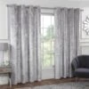 B&M Versailles Silver Crushed Velvet Fully Lined Curtains 46 X 54" -Household Items Shop 388928 versailles silver crushed velvet curtains 3