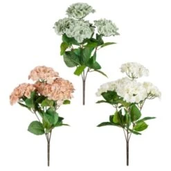 B&M Hydrangea Artificial Flower Bunch - Mink -Household Items Shop 389095 hydrangea bunche group