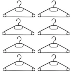 B&M Swivel Hook Hangers 8pk - Black 7 B&M Swivel Hook Hangers 8pk - Black -Household Items Shop 389262 home organisation 8pk swivel hook hangers black 2