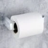 B&M Chrome Fitted Toilet Roll Holder -Household Items Shop 389952 chrome fitted roll holder