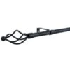 B&M Small Black Twist Curtain Pole 122-213cm -Household Items Shop 390197 black small twist pole 3