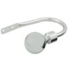 B&M Shiny Nickle Silver Orb Curtain Hold Backs 2pk -Household Items Shop 390214 shiny nickle silver orb pair holdbacks1