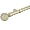 B&M Shiny Gold Orb Curtain Pole 120 - 220cm -Household Items Shop 390239 390240 shiny gold orb round pole 3 1