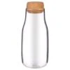 B&M Small Glass Carafe With Cork Lid -Household Items Shop 390359 small glass carafe