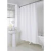 B&M Mono Jacquard Shower Curtain - White 1 B&M Mono Jacquard Shower Curtain - White -Household Items Shop 390592 mono jacquard shower curtain white