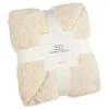 B&M Alba Waffle Sherpa Throw -Household Items Shop 390765 alba waffle sherpa throw