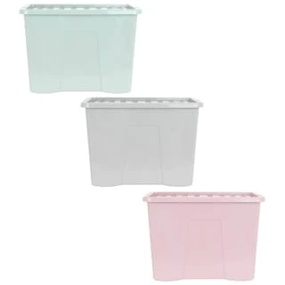B&M Storage Box With Lid 80L - Sage 7 B&M Storage Box With Lid 80L - Sage - Image 5