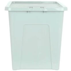 B&M Storage Box With Lid 80L - Sage 10 B&M Storage Box With Lid 80L - Sage -Household Items Shop 391384 sage 80l storage box and lid 2