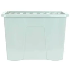 B&M Storage Box With Lid 80L - Sage 9 B&M Storage Box With Lid 80L - Sage -Household Items Shop 391384 sage 80l storage box and lid