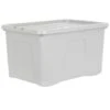B&M Storage Box With Lid 60L - Grey 1 B&M Storage Box With Lid 60L - Grey -Household Items Shop 391387 grey 60l storage box 2