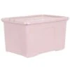 B&M Storage Box With Lid 60L - Dusty Pink -Household Items Shop 391389 dusty pink 60l storage box 3