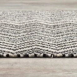 B&M Buddy Chevron Mono Doormat -Household Items Shop 392186 buddy chevron mat mono 2