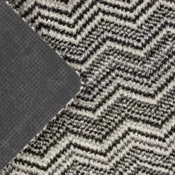 B&M Buddy Chevron Mono Doormat -Household Items Shop 392186 buddy chevron mat mono 3