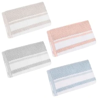 B&M Newbury Face Cloth 3pk - Blush 3 B&M Newbury Face Cloth 3pk - Blush - Image 2
