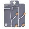 B&M Wood Double Over The Door Hooks 2pk -Household Items Shop 393905 2pk wood double over the door hooks