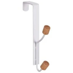B&M Wood Double Over The Door Hooks 2pk -Household Items Shop 393905 2pk wood double over the door hooks 3