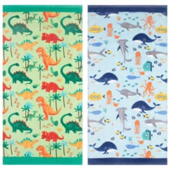 B&M Children's Beach Towel - Green Dinosaur -Household Items Shop 393915 childrens beach towel group 2