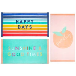 B&M Adult's Beach Towel - Sunshine & Good Times 11 B&M Adult's Beach Towel - Sunshine & Good Times -Household Items Shop 393919 adult slogan beach towel group 2