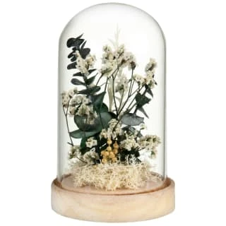 B&M Floral Decoration In Glass - Green 3 B&M Floral Decoration In Glass - Green