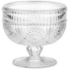 B&M Embossed Glass Dessert Bowl 1 B&M Embossed Glass Dessert Bowl -Household Items Shop 394424 glass embossed dessert bowl clear