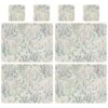 B&M Floral Placemat & Coaster Set 8pc -Household Items Shop 394455 floral placemat and coaster set 8pc group