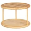 B&M Bamboo Round 2 Tier Spice Rack -Household Items Shop 394546 bamboo round 2 tier spice rack
