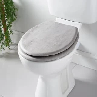 B&M Light Grey Slate Toilet Seat 4 B&M Light Grey Slate Toilet Seat - Image 2