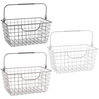 B&M Basket With Handles - Grey 4 B&M Basket With Handles - Grey - Image 2