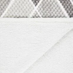 B&M Simply Geo Waffle Throw - Grey -Household Items Shop 394917 simply geo waffle throw grey 3