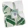 B&M Simply Geo Waffle Throw - Green -Household Items Shop 394920 simply geo waffle throw green