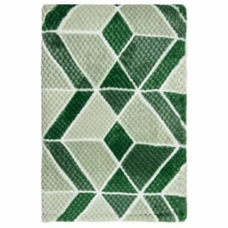 B&M Simply Geo Waffle Throw - Green 4 B&M Simply Geo Waffle Throw - Green - Image 2