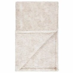 B&M Simply Two Tone Teddy Throw - Natural -Household Items Shop 394924 simply two tone teddy throw natural 3