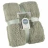 B&M Simply Two Tone Teddy Throw - Sage 1 B&M Simply Two Tone Teddy Throw - Sage -Household Items Shop 394928 simply plain teddy throw sage 4