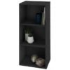 B&M Essentials 3 Tier Shelf - Black -Household Items Shop 395642 essentials 3 tier shelf black
