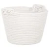 B&M Cara Rope Basket With Handle - White -Household Items Shop 395873 cara rope basket with handle white