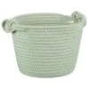 B&M Cara Rope Basket With Handle - Green -Household Items Shop 395881 cara rope basket green