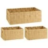 B&M Caen Set Of 3 Paper Rope Baskets - Natural -Household Items Shop 395883 caen set of 3 paper rope baskets natural 2