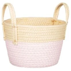 B&M Wicker Basket - Pink